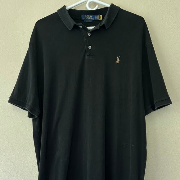 Polo Ralph Lauren collared polo classic fit preppy country club black Men’s XXL - Picture 2 of 11
